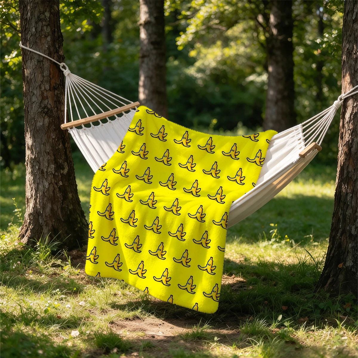 Banana Vibe Flannel Blanket Warm Soft Halloween Christmas Couch Warm Cozy Decorative Decor Gift for All Season