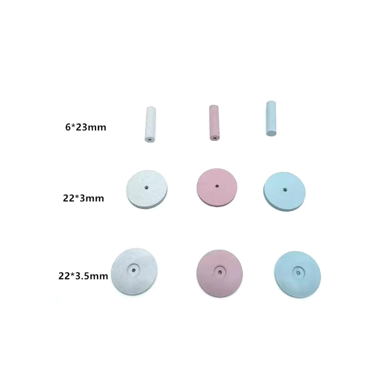 100pcs Dental Lab Silicone Polishing Wheels Burs For Polishing Crowns in Lab Also For Gold and Silver Jewelry Mold Beeswax