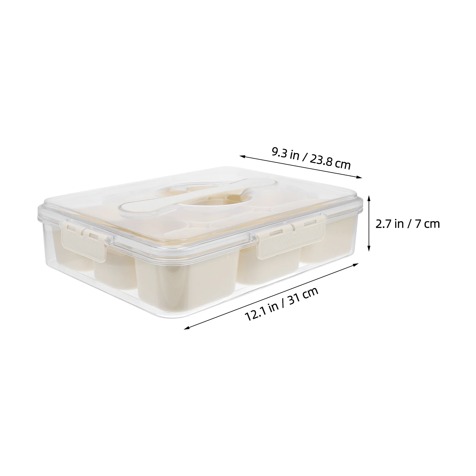 

9-Compartment Snack Box With Lid Food Storage Container Household Dried Fruit Box Separate Divided Candy Case Decorative Serving