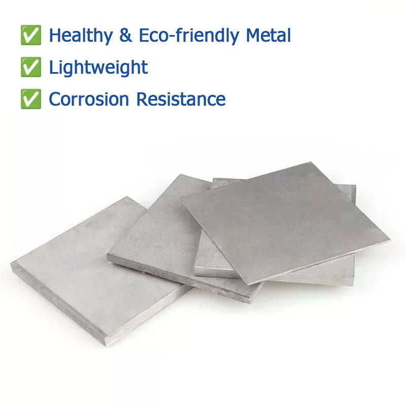 TA2 / R50400 Pure Titanium Plate Rust/Corrosion Resistant Heatproof Wear-Resistant ASTM GR2 Pure Titanium Plate Thick 0.5-4mm