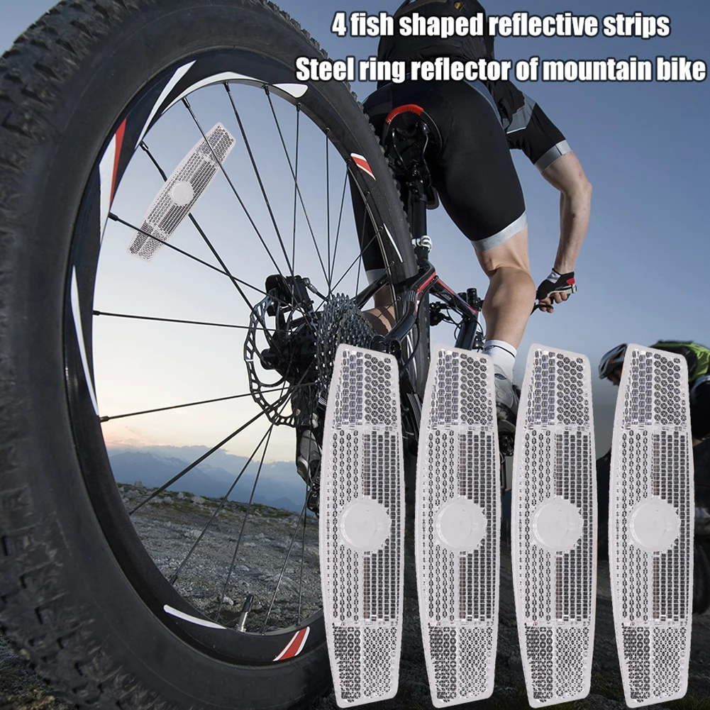 

MTB Bicycle Wheel Rim Reflective Mount Clip Road Bike Warning Spoke Reflector