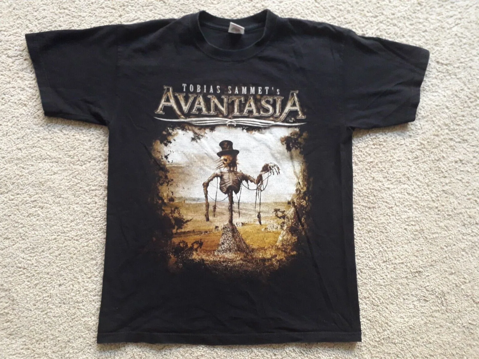 

TOBIAS SAMMET'S AVANTASIA The Scarecrow Vintage T Shirt M Tour Prog Metal LP CD