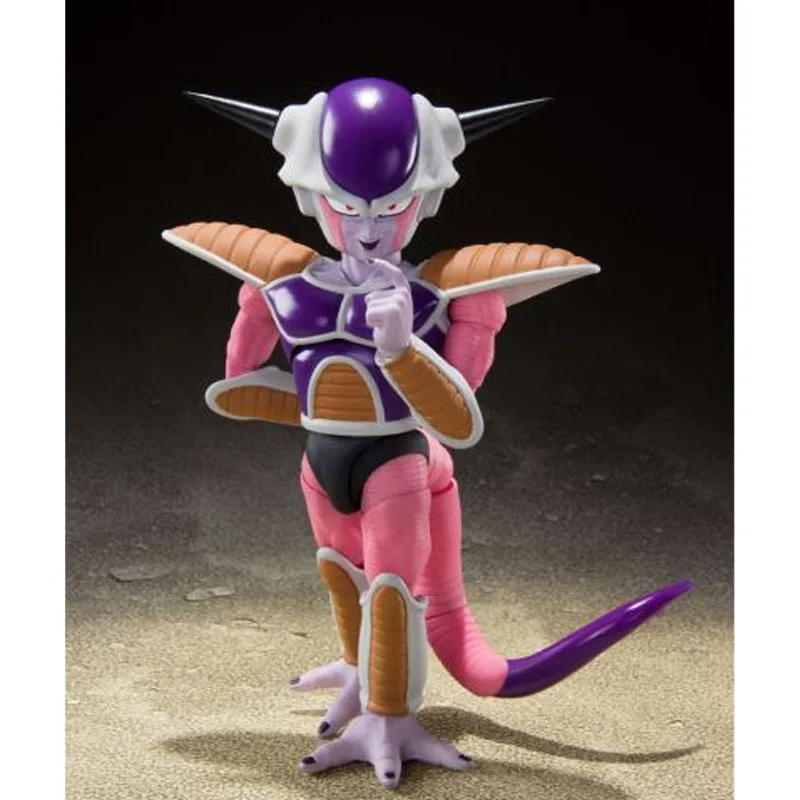 Bandai Echt S.H.Figuarts Anime Figuur Dragon Ball Z Frieza Eerste Vorm + Frieza's Ruimteschip 110mm Action Figure Speelgoed voor Jongens