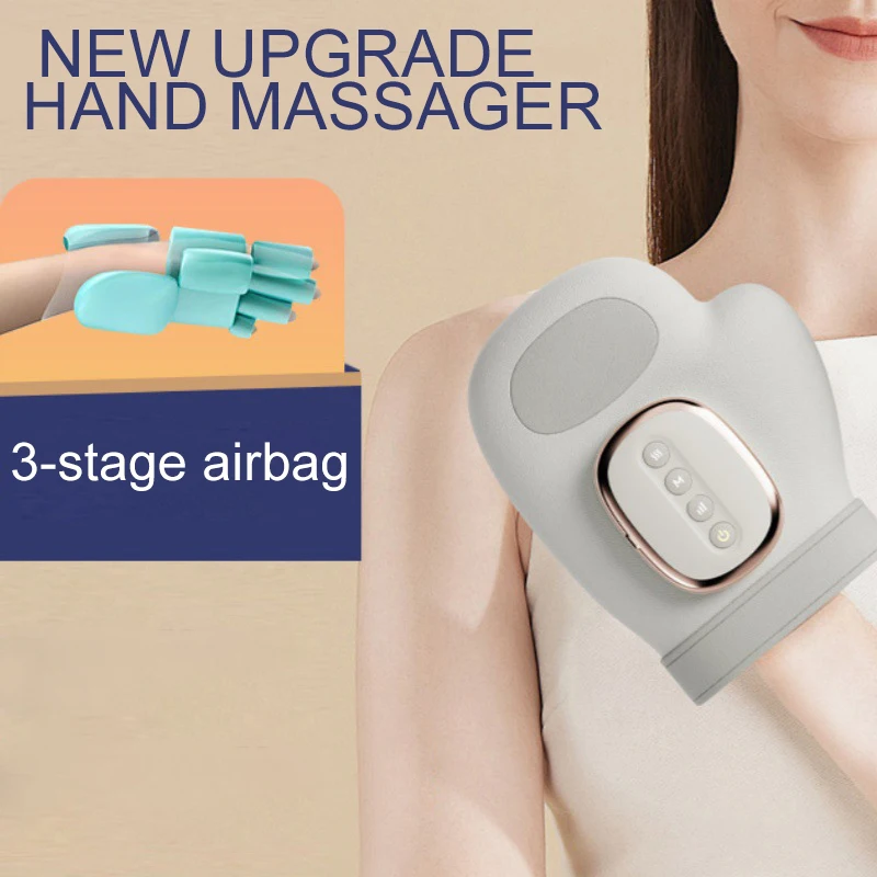 

Hand Massager with Airbag Compression Finger Wrist Palm Massage Machine Vibration Glove for Hand Muscle Relax Gift for Men Women