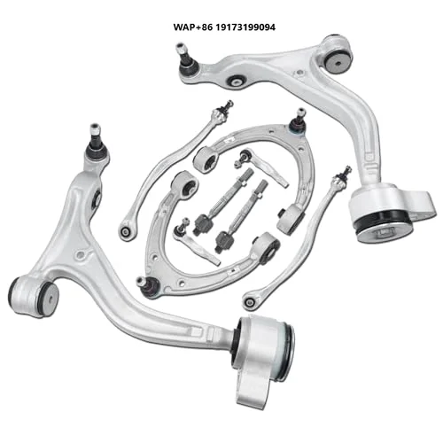 10pcs Front Upper Lower Control Arm with Ball Joints Sway Bar Links Tie Rods for-Porsche Panamera 971 2017-2023 FWD