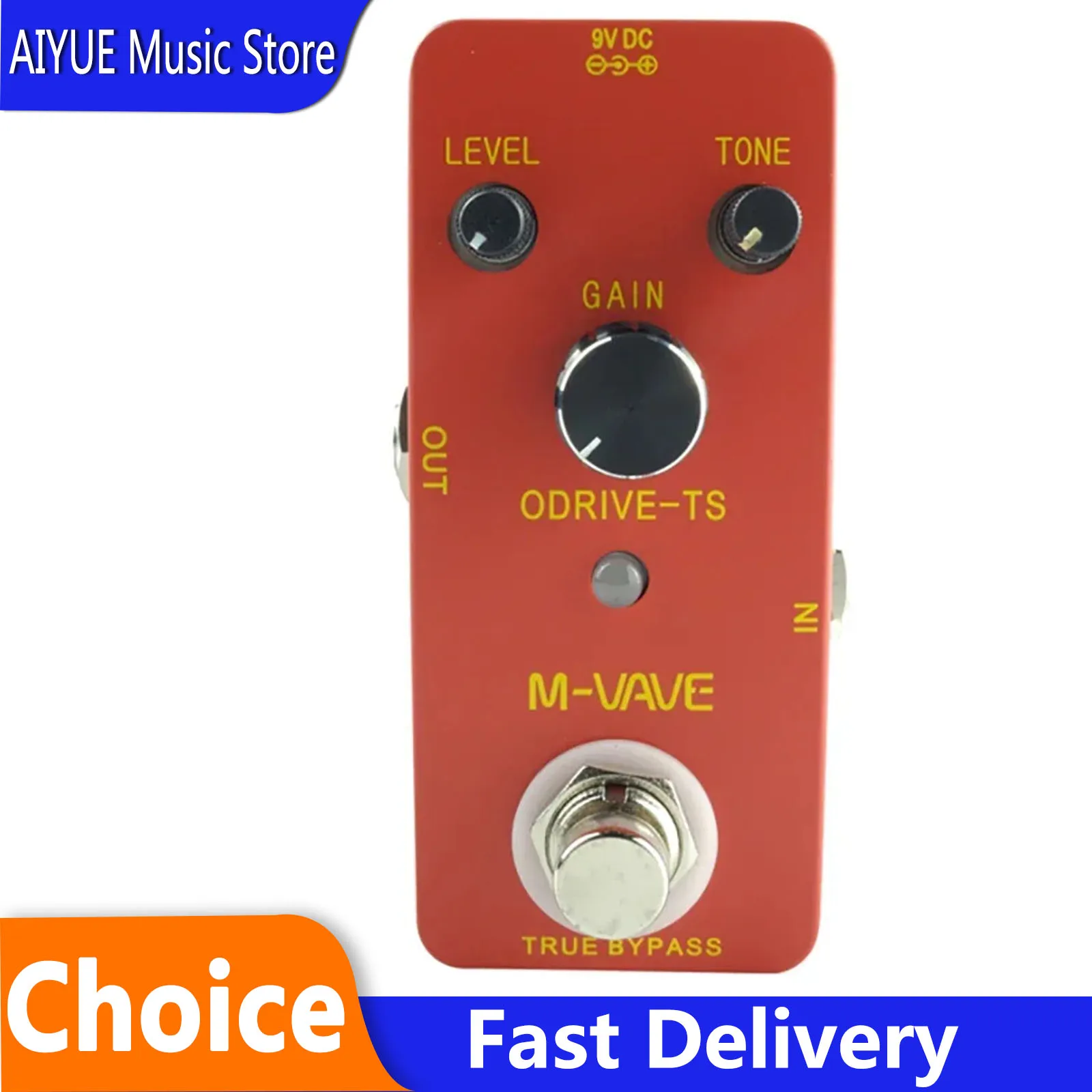 

M-VAVE Overdrive-TS Guitar Effect Pedal Analog Overdrive Effect True Bypass Zinc Alloy Shell Pedal Electric Guitarra Parts
