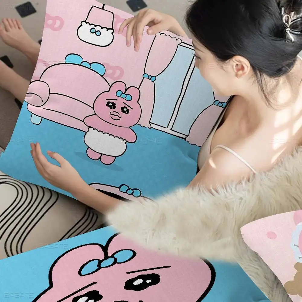 

Popular Character O-Opanchu U-Usagi Personalized Picture Text Home Decorative Pillows Household Gifts 45x45cm