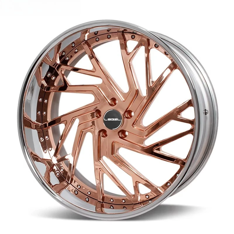 

Custom 2 Piece 18 20 22 24 26 28 Inch Deep Concave Forged Alloy Oem Wheel 5x127 5x120 5x114.3 5x130 5x112 Polish Chrome Wheel