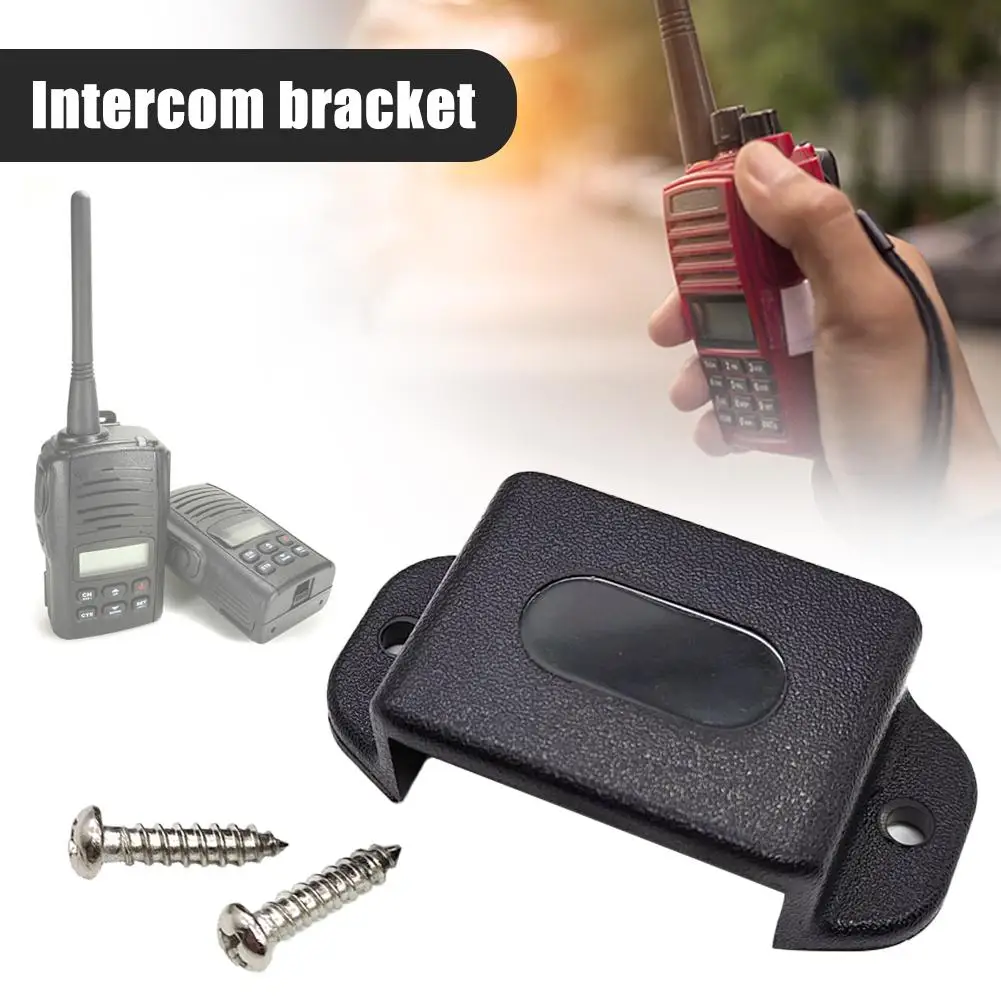 Walkie Talkie Bracket Mount Two Way Radio Firm Installation Holder Screw Hole Handheld Stand For Car Truck Boat E6o1