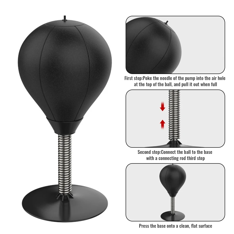

F1FD Stress Relief Boxing Speed ​​Ball Desktop PU Boxing Ball Stress Relief