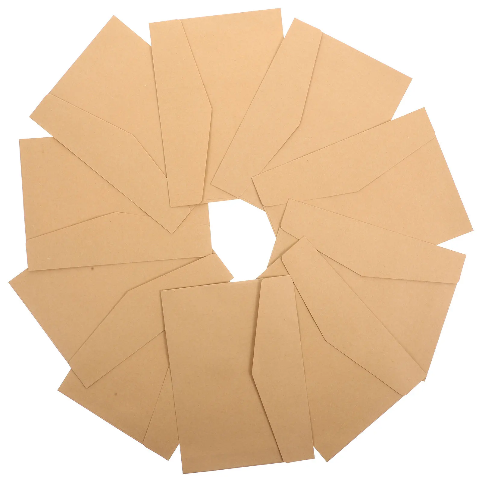 1 Set Of Business Greeting Card Envelopes Kraft Stationery Letter Holder For Invitation Blessing Cards Party Supply Writing