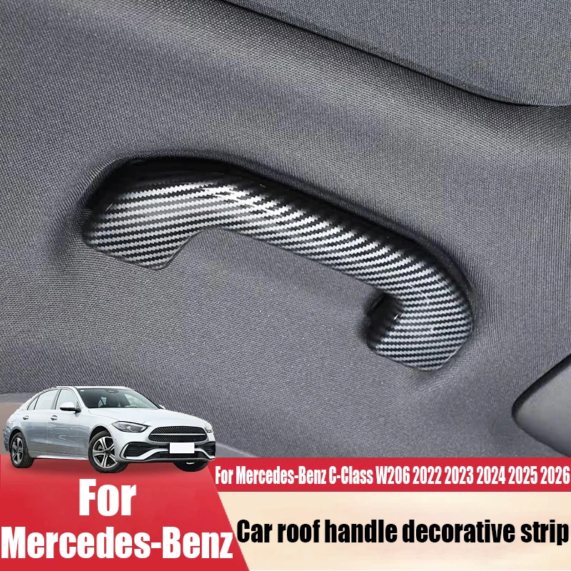 

Декоративная накладка на ручку крыши автомобиля из ABS-пластика для Mercedes-Benz C-Class W206 2022-2026, детали для модификации интерьера автомобиля