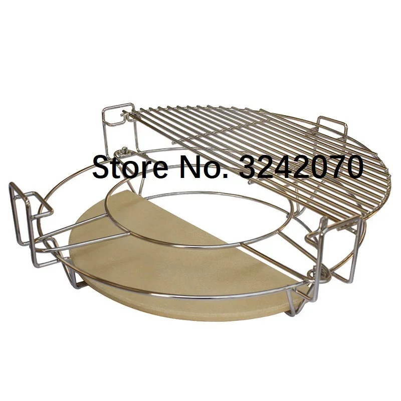 Divide And Conquer Cooking System For 16 Inch High Quality Round Kamado BBQ Grill Accessories