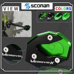 For KAWASAKI Versys-X 250 300 Versys X250 X300 Motorcycle Accessories Kickstand Side Stand Extension Plate Pad Enlarge Support