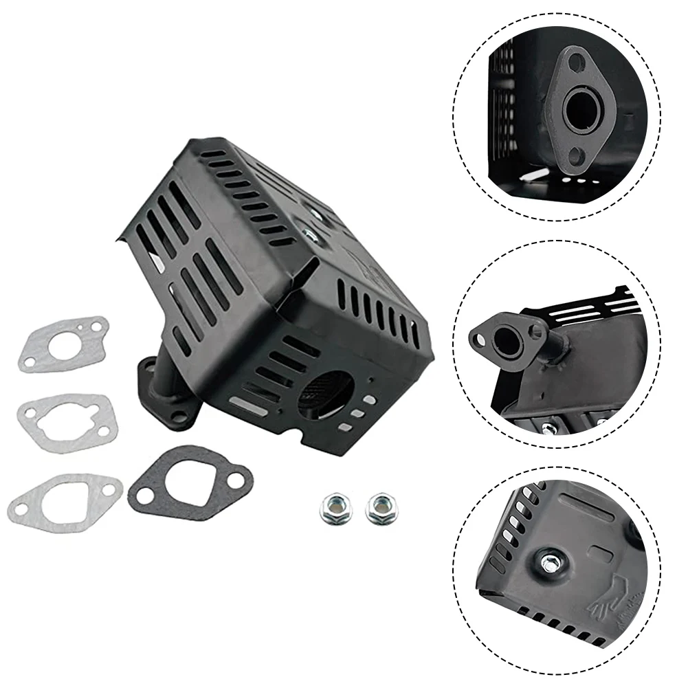 1set Lawn Mower Muffler Kit For Honda For GX160 For GX200 For GX120 For GX140 163cc 212cc Garden Power Tools Replacement Kit