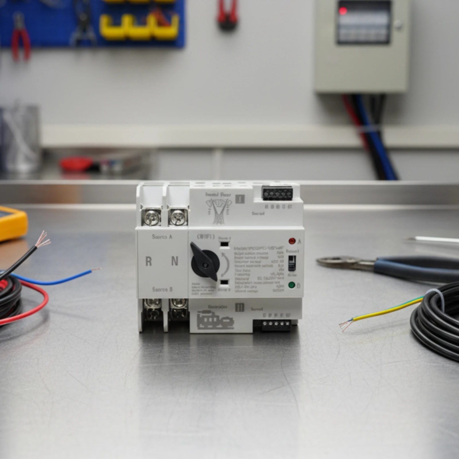 Smart WiFi Dual Power For ATS Automatic Transfer Switch Timer Relay 125A AC 110V 220V 400V with Surge Protection 8KV