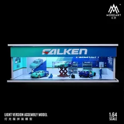 TimeMicro & MoreArt 1:64 FALKEN 테마 페인팅, 새로운 수리 작업장 조명 버전, 조립 장면, 겹칠 수 있고 시리즈