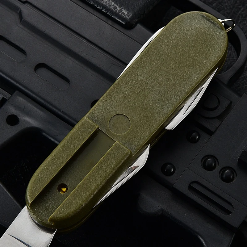 Hiking Travelling Dinnerware Multifunctional Outdoor Tableware Stainless Steel Foldable Fork Spoon Picnic Tool Camping Tableware image 3