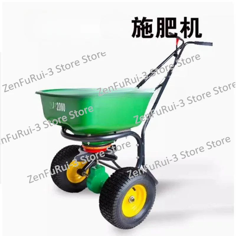 

Hot Selling Mini Broadcast Sower Cart Fertilizer Distributor Planter Hand Push Small Seeding Fertilizer Car Seeding Car