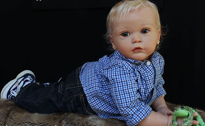 DLS 24 inch Reborn Doll Kit Mattia met COA Levensechte Soft Touch Frisse kleur Onvoltooide poponderdelen met lichaam en ogen