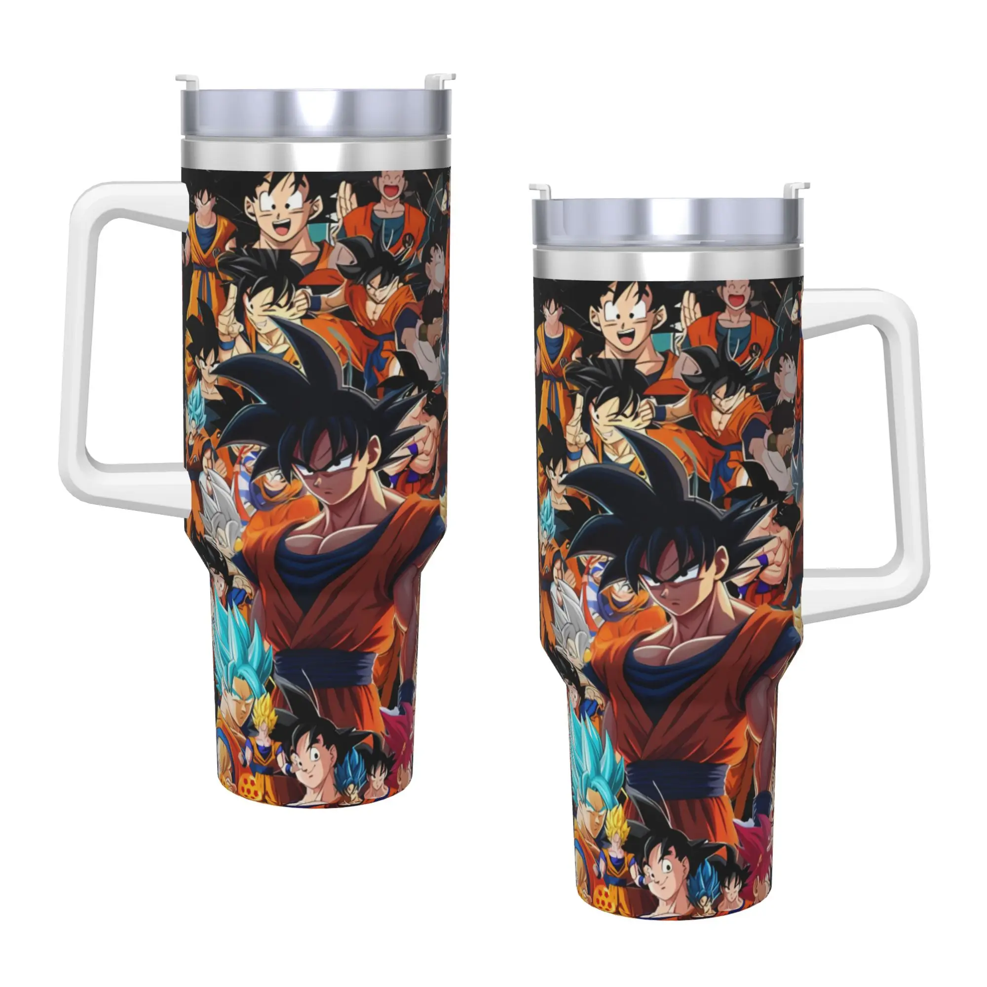 D-Dragons Ball Anime Tumbler  Hot Drinks Water Bottle Leakproof Stainless Steel Thermal Cups Graphic Travel Mugs Cup