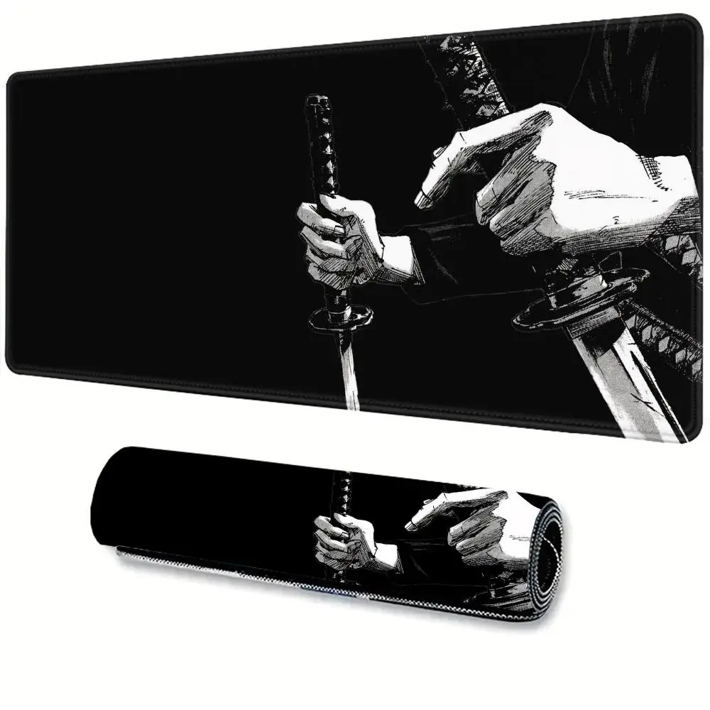 

Vagabond Manga Rubber Mouse Pad Japan Samurai HD Printing Keyboard Pad XXL Anime Laptop Mousepad PC Gaming Accessories