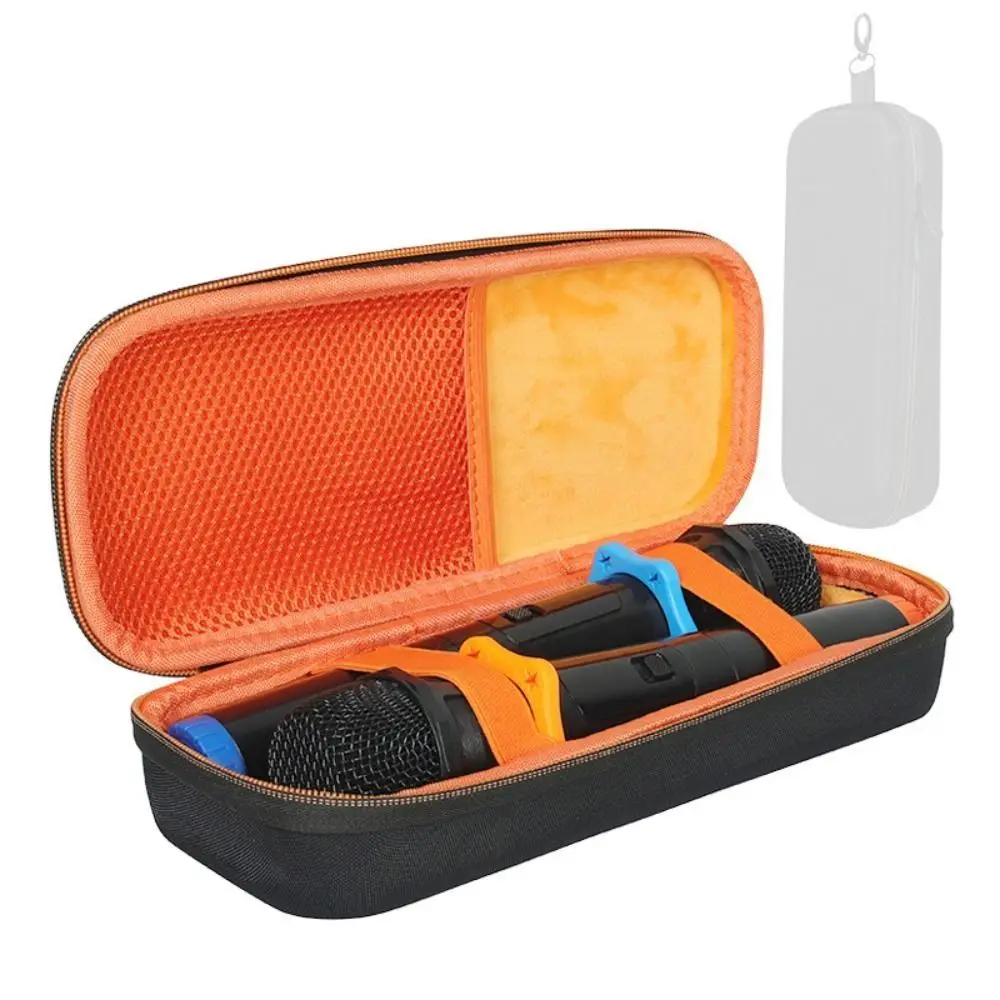 

Portable Wireless Mic Storage Bag Universal Hard Cover Speaker Microphone Box Zipper Protective Microphone Case Vocal