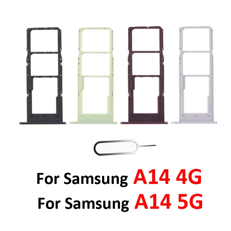 Support de carte SIM pour Samsung Galaxy A14 4G ABahn, adaptateur de fente Micro SD pour A14 5G A146 A146U, nouvelle puce