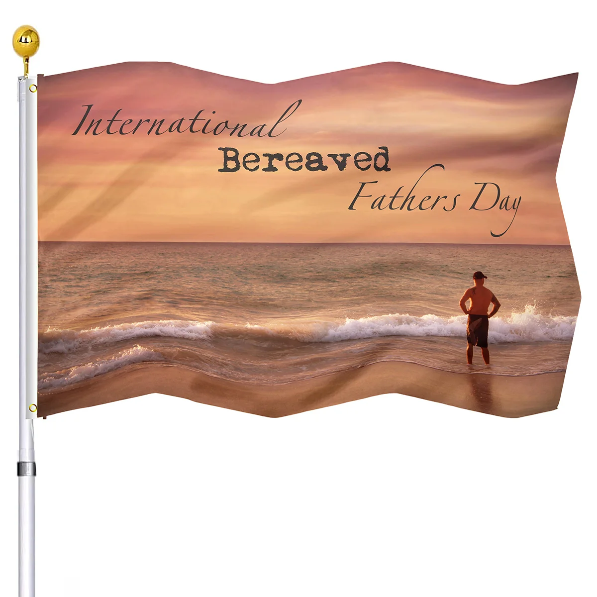 Father's Day Flag for Best Dad Daddy Papa Gifts Flags Banners with Brass Grommets House Indoor Party Outdoor Decorations Flag