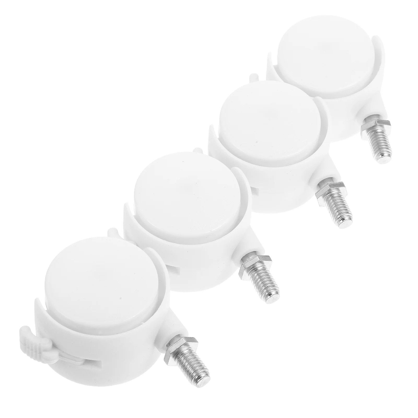 

4 Pcs Bracket Furniture Casters Chairs Gaming Wheels Replacement Self Adhesive Plastic
