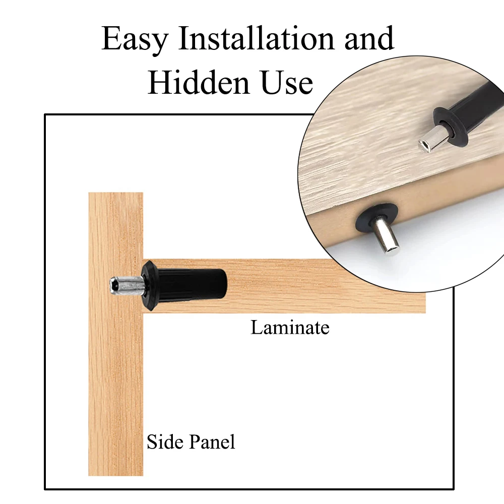 10pcs Spring Loaded Replacement Pins Cabinet Door Repair Pins Kit Shutter Louver Repair Pin ABS Plastic Retractable Door Hinge