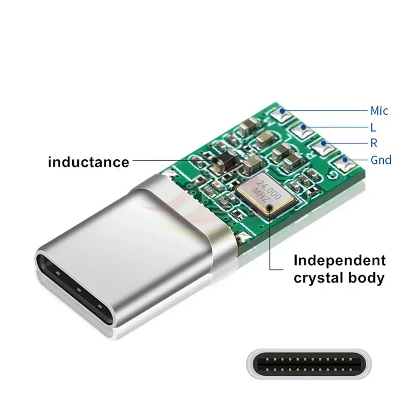 Connettore USB C spina di tipo C con terminale altoparlante Chip ALC5686 cavo di ricarica rapida fai da te 2.5 3.5 4.4mm elettronica di consumo