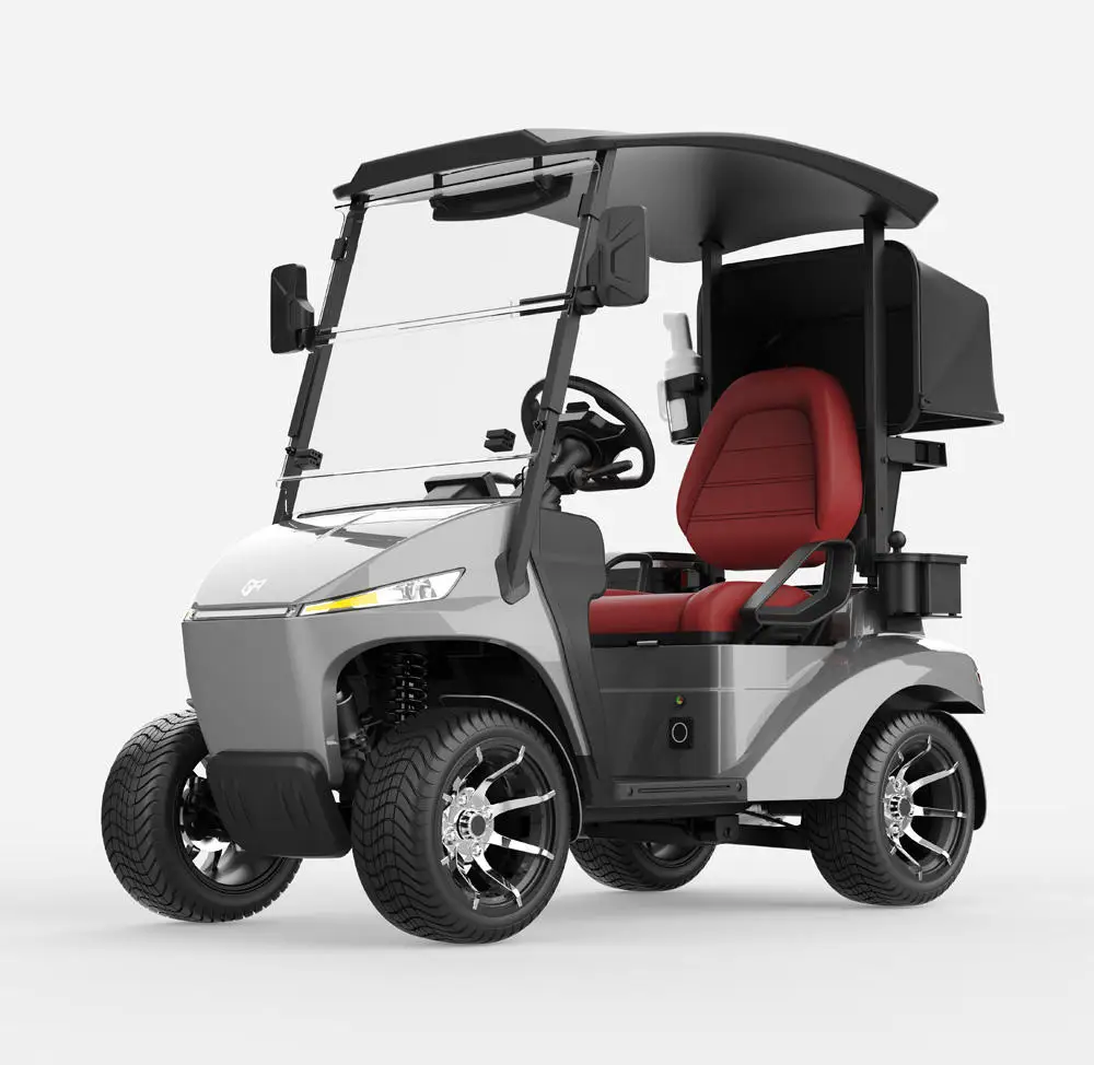 Gray Off-Road Golf Fleet Custom Electric Rough Terrain Buggy Bulk Convenient All Terrain Golf Cart Single-seater Golf Cart