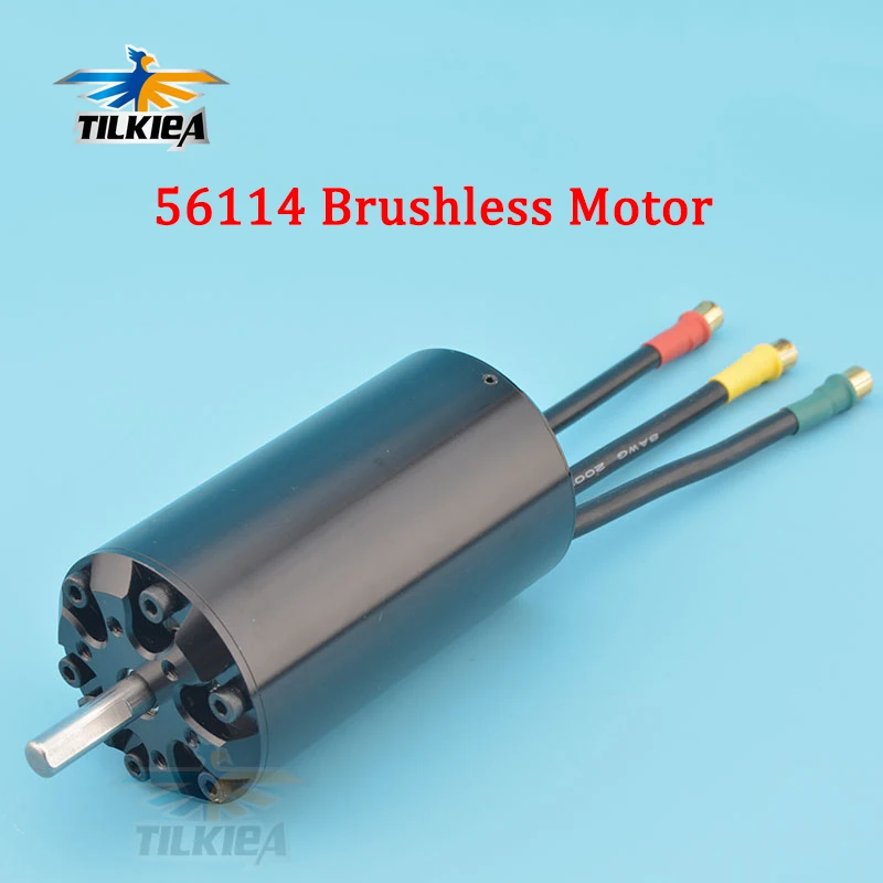 High Power SSS 56114 Motor 360KV/420KV/500KV Brushless Motor 6 Poles For RC Marine Boats Electric Surfboard