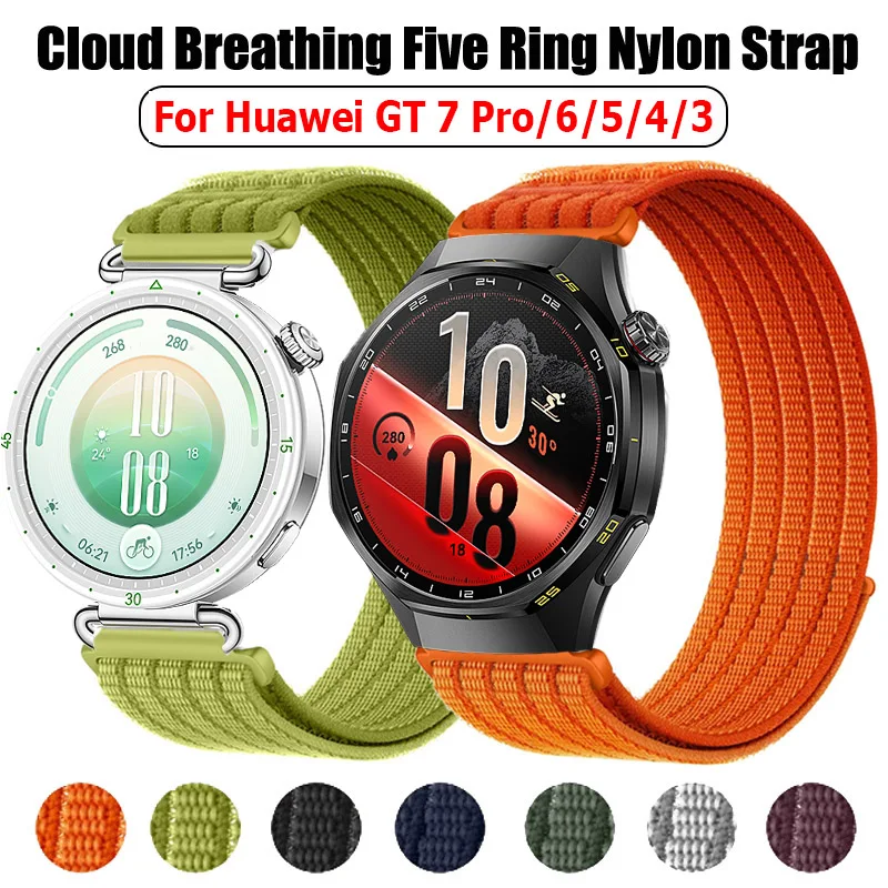 Watch Band for Huawei Watch GT7 Pro GT 7 6 5 GT Runner 2 Nylon Strap Correa Wristband for Huawei Watch 5 4 3 18/20/22mm Bracelet