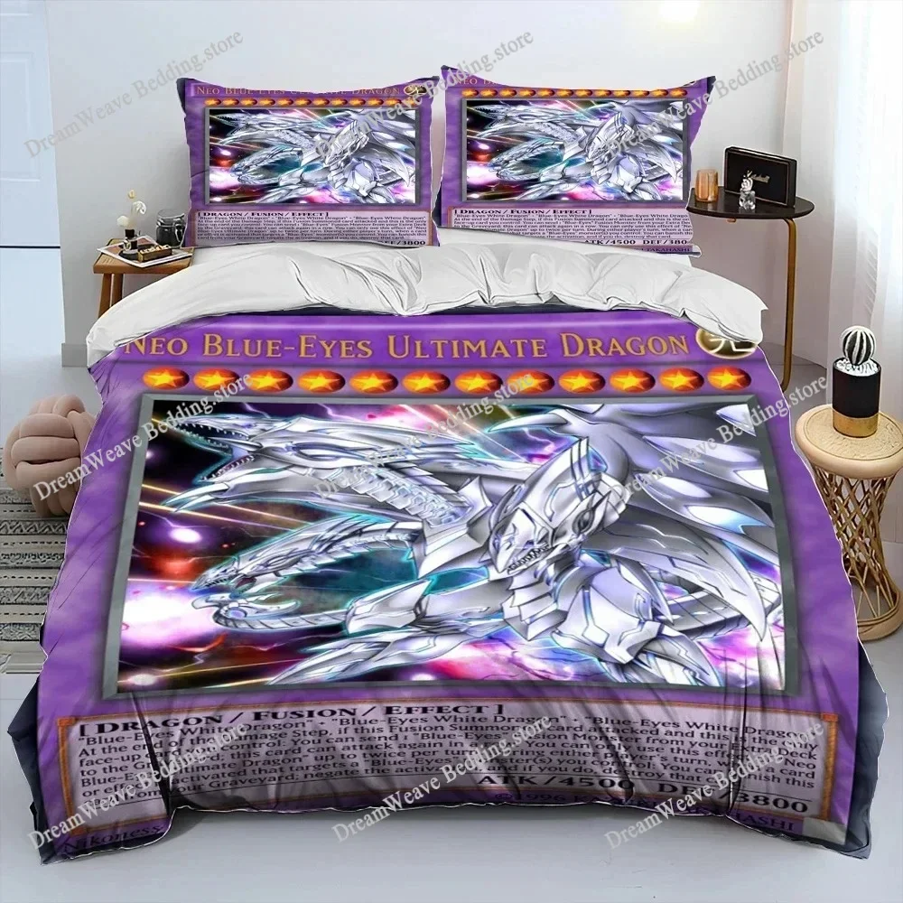 

Game Yu-Gi-Oh MONSTER CARD Bedding Set Boys Girls Twin Queen Size Duvet Cover Pillowcase Bed Kids Adult Home Textileextile741