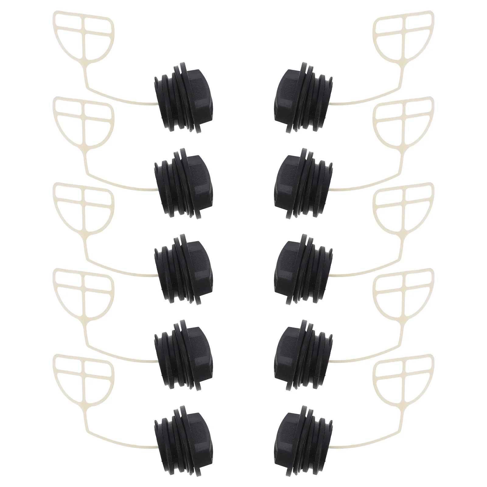

10Pcs Chainsaw Tank Cap Replacement Durable Easy Install Prevents Leaks Accessories Tank Cover Replacement Gas Cap