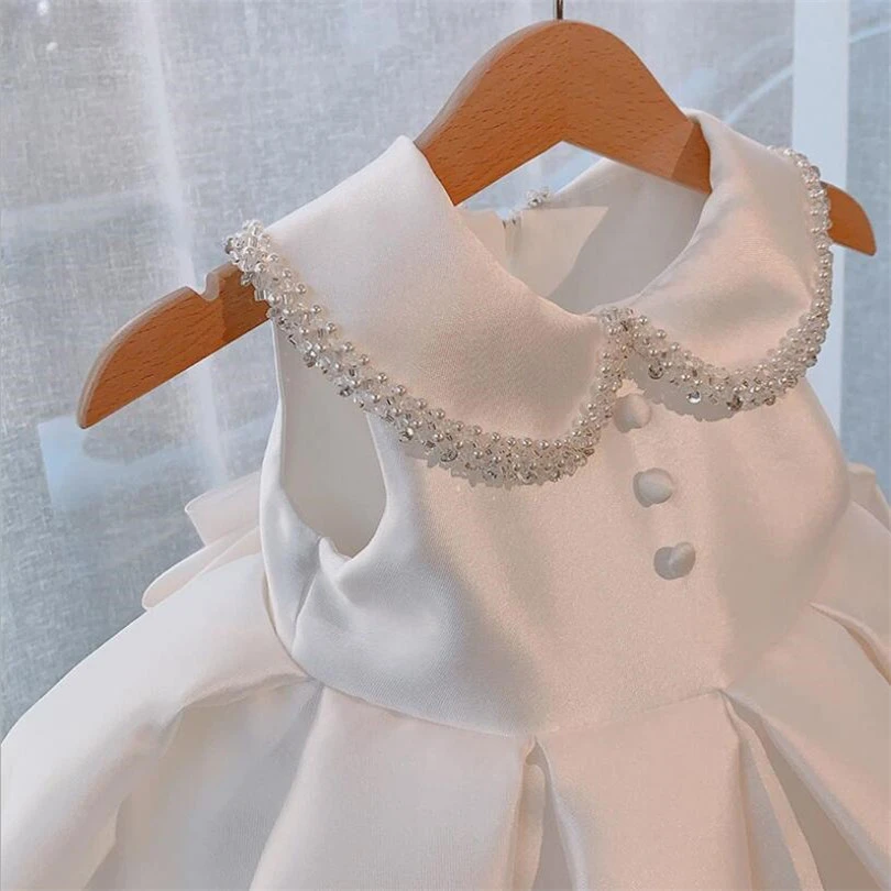 

1st Birthday Dress For Baby Girl White Princess Baptism Dress Party Wedding Kids Dresses For Girl Ball Gown Bridesmaid Dress