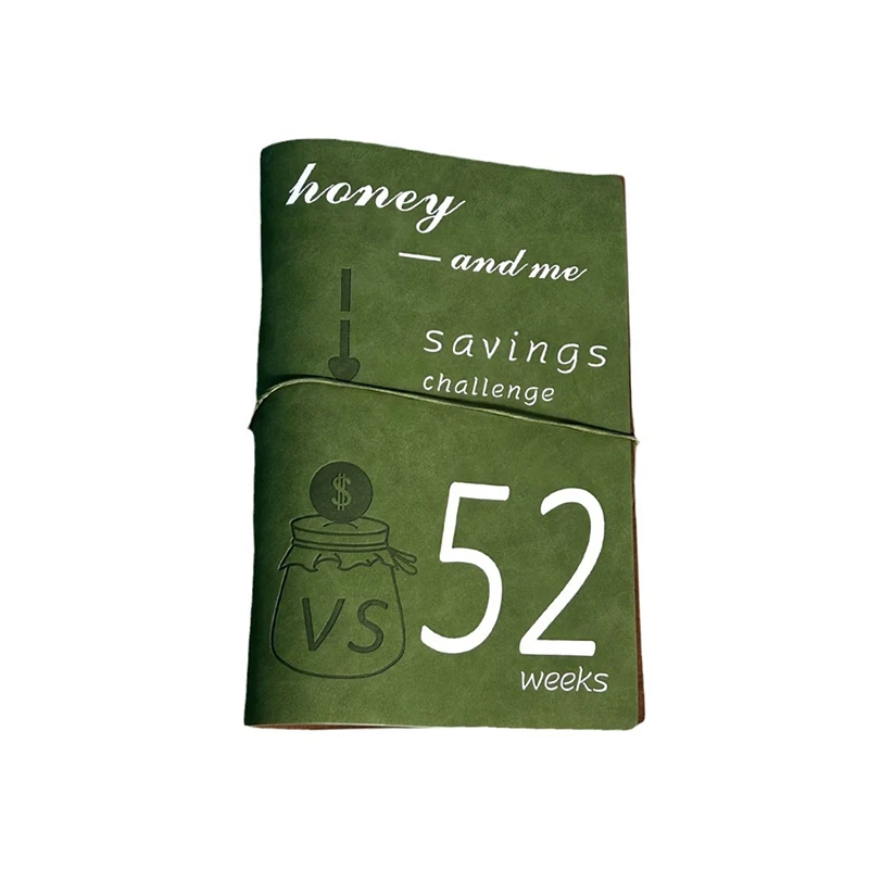 Binders 52-week Couples Challenge Saving Book Six-hole Binders Card Book