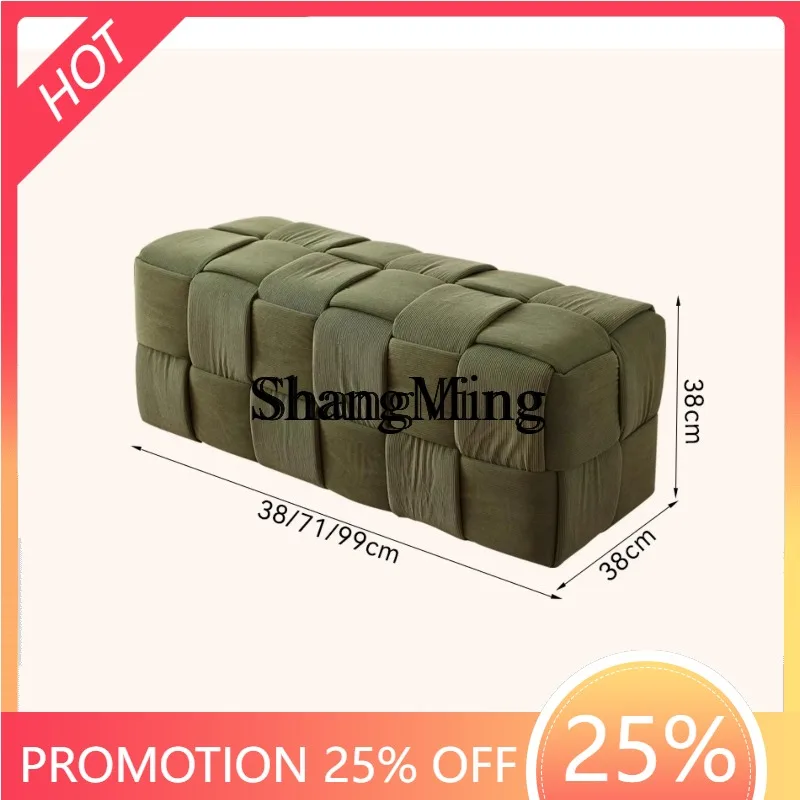 

CL household living room stool advanced durable sofa stool strong foot pedal door shoe change solid wood