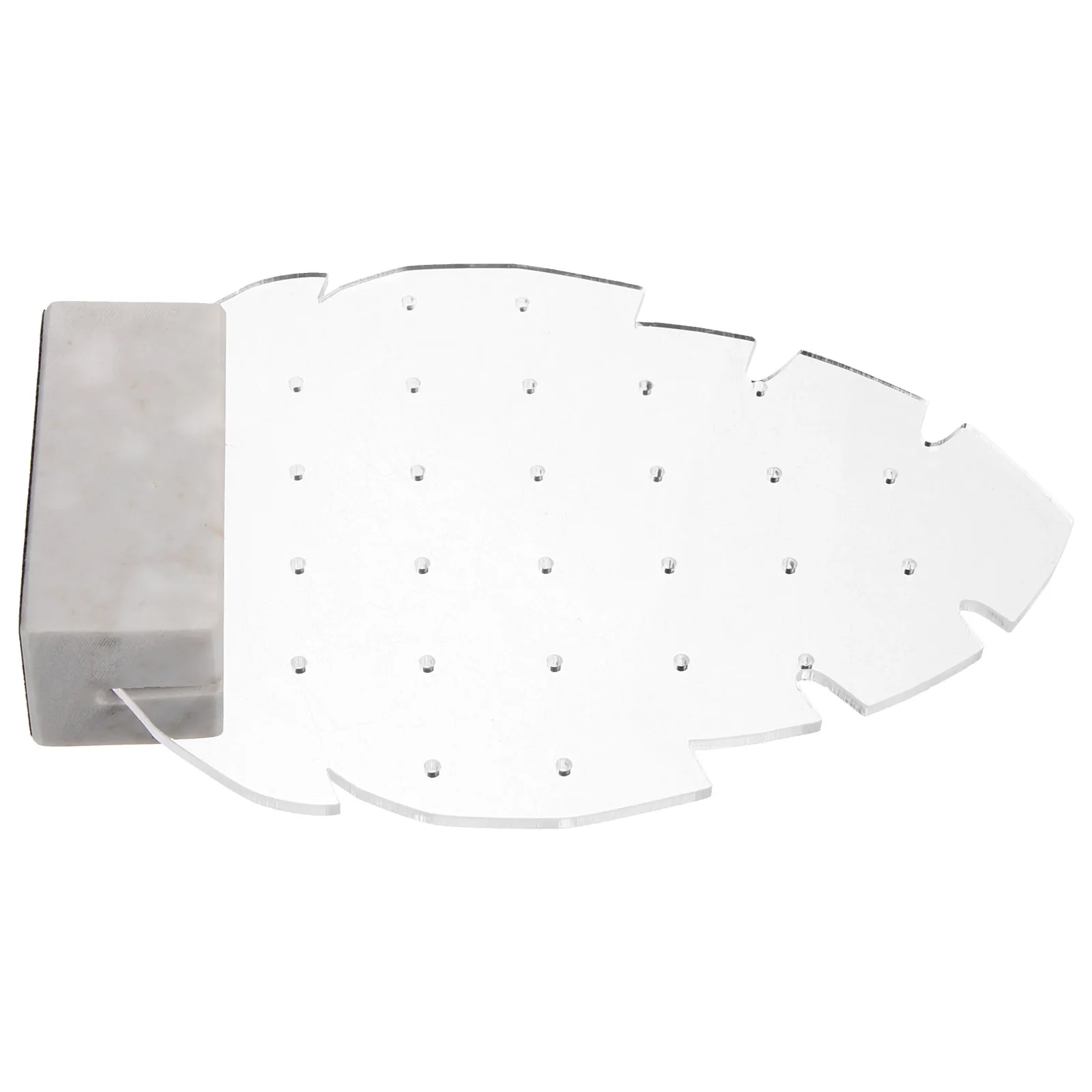 

Earring Display Rack Stylish Acrylic Marble Multi Hole Stand Desktop Earrings Storage Organizer Jewelry Display