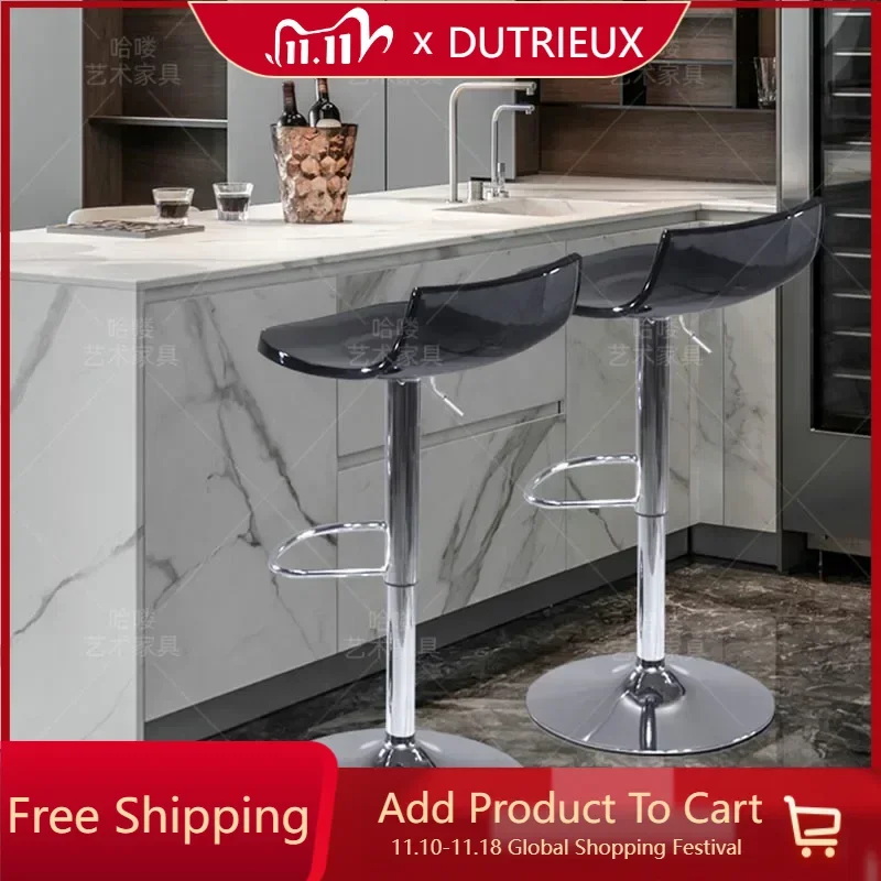 Trendy Modern Bar Stools Style Dining Room Swivel Kitchen Bar Stools Hair Stylist sillas altas para barra Salon Furniture