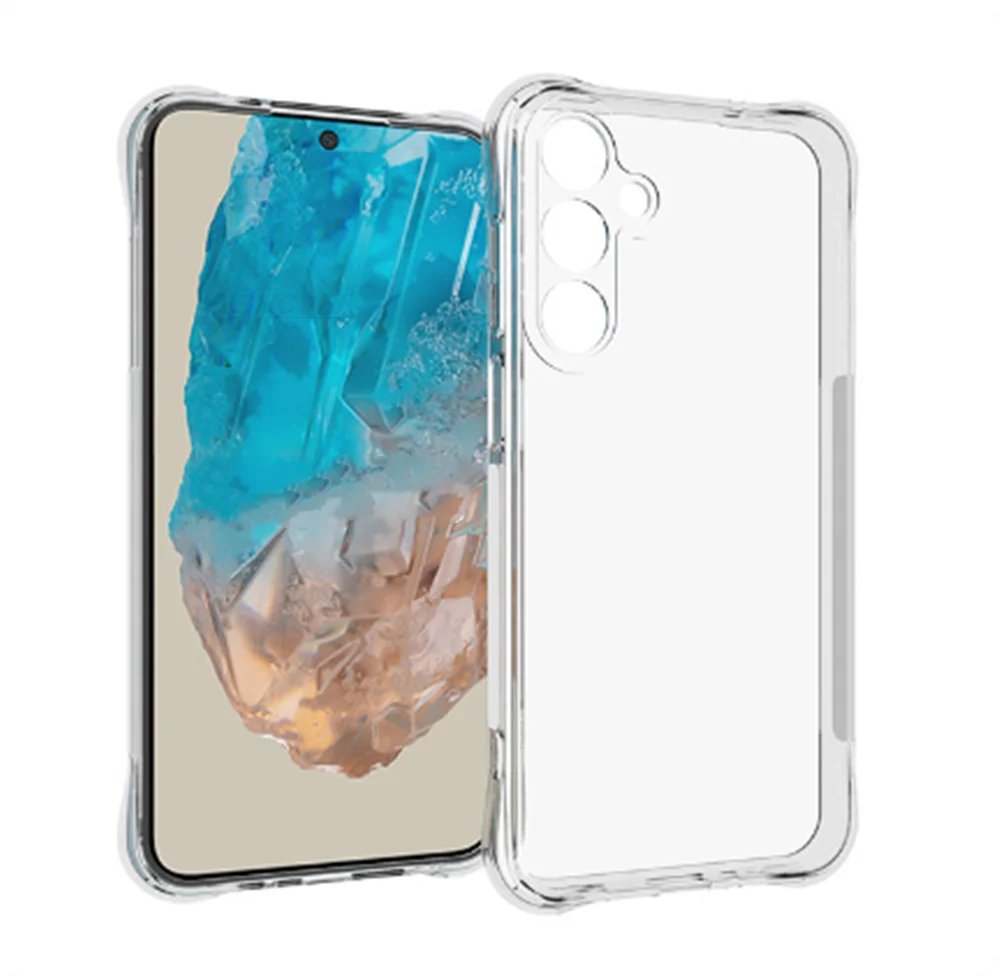 Weiche Silikonhülle in Schwarz für Samsung Galaxy Wide 8 7 6 5 A Quantum 6 5 4 3 2 Buddy 3 2 Jean2 JumpTPU Stoßfeste Handyhülle – Detail 1