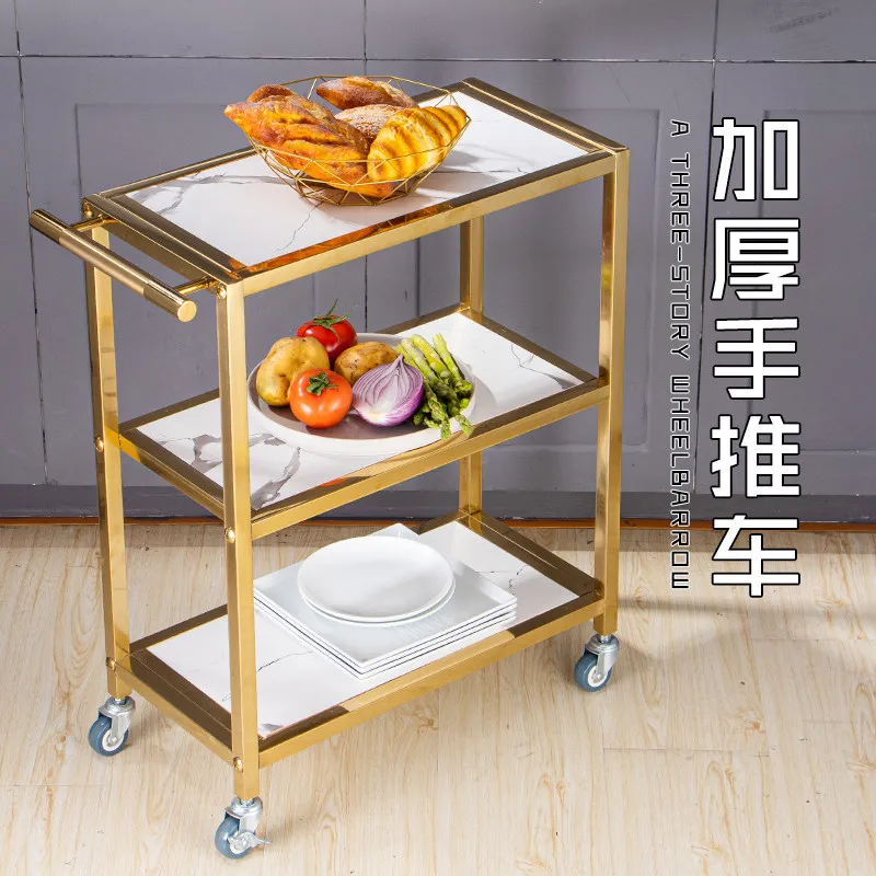Stainless steel three-layer hot pot vegetable rack commercial