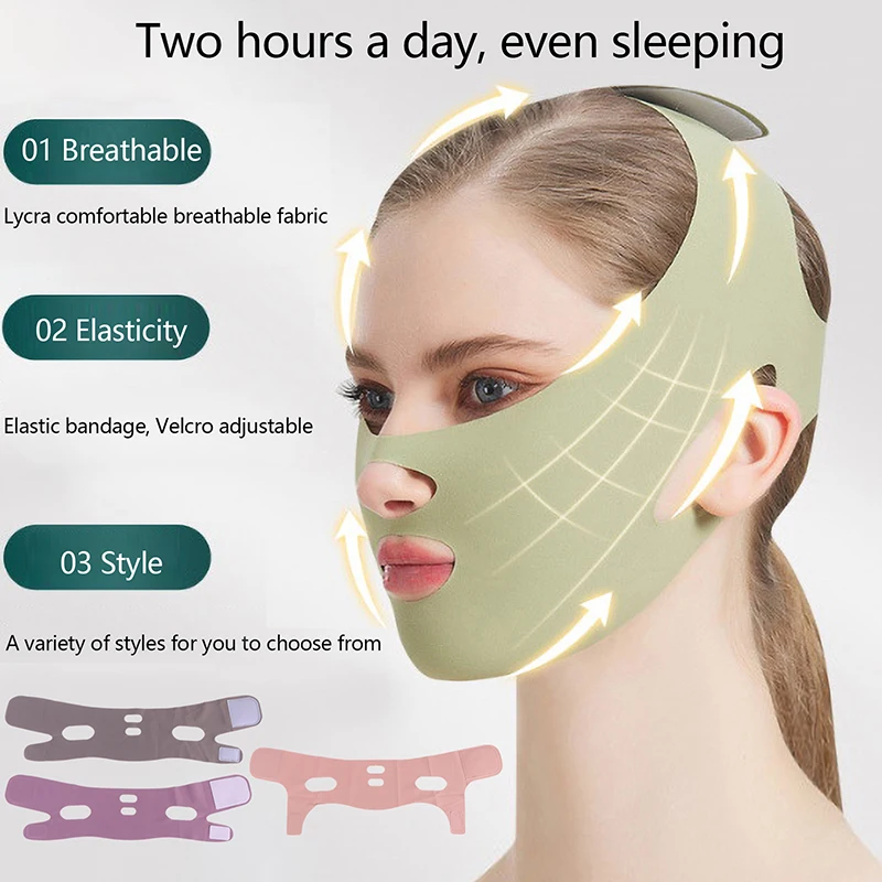 Chin Cheek Slimming Bandage Nasolabial Fold V-Face Lifting Mask Face Lifting Anti Wrinkle Strap Band Sleeping Mask Beauty