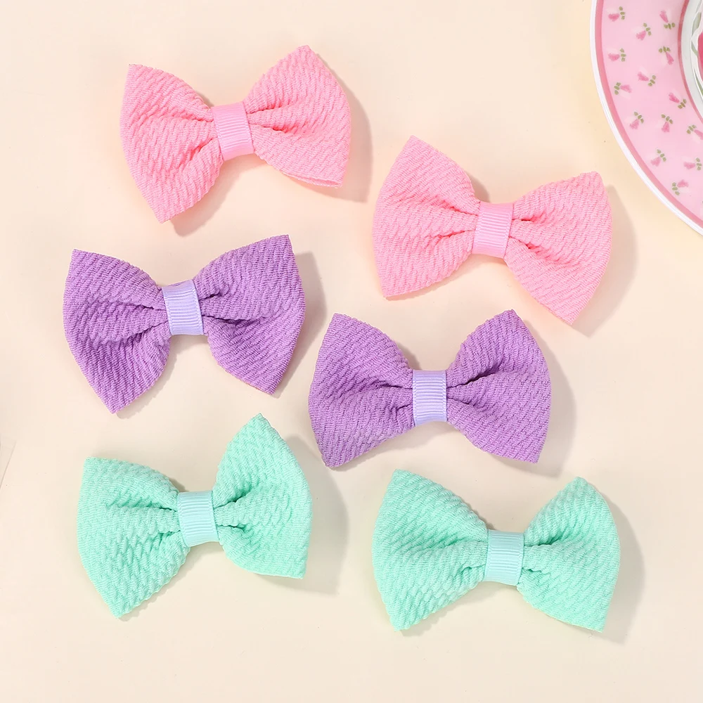 40 قطعة لون عشوائي القوس القوس مع مشبك شعر للفتيات جديد أغطية الرأس غطاء الرأس دبوس الشعر المشابك لطيف إكسسورات شعر الأطفال