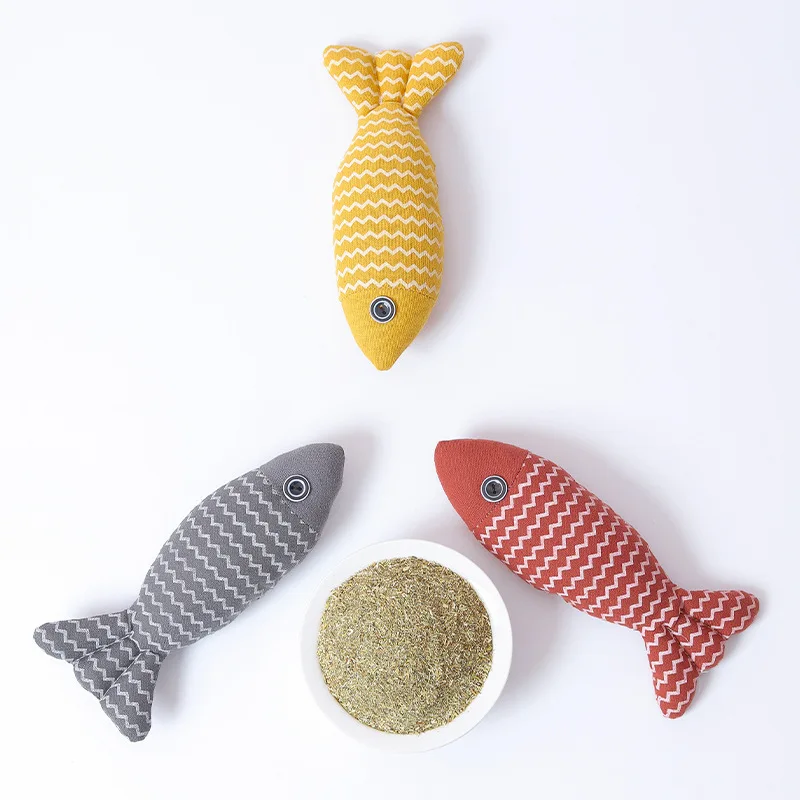 Fish  Kick Stick Cat Kick Toy Cat Chew Toy Kitten Teething Toys Interactive Cat Catnip Toys for Cat