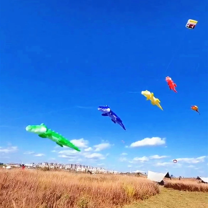 

Crocodile kite flying string line soft kites pilot inflatable kites weifang kites factory kite octopus colorful flying kites koi