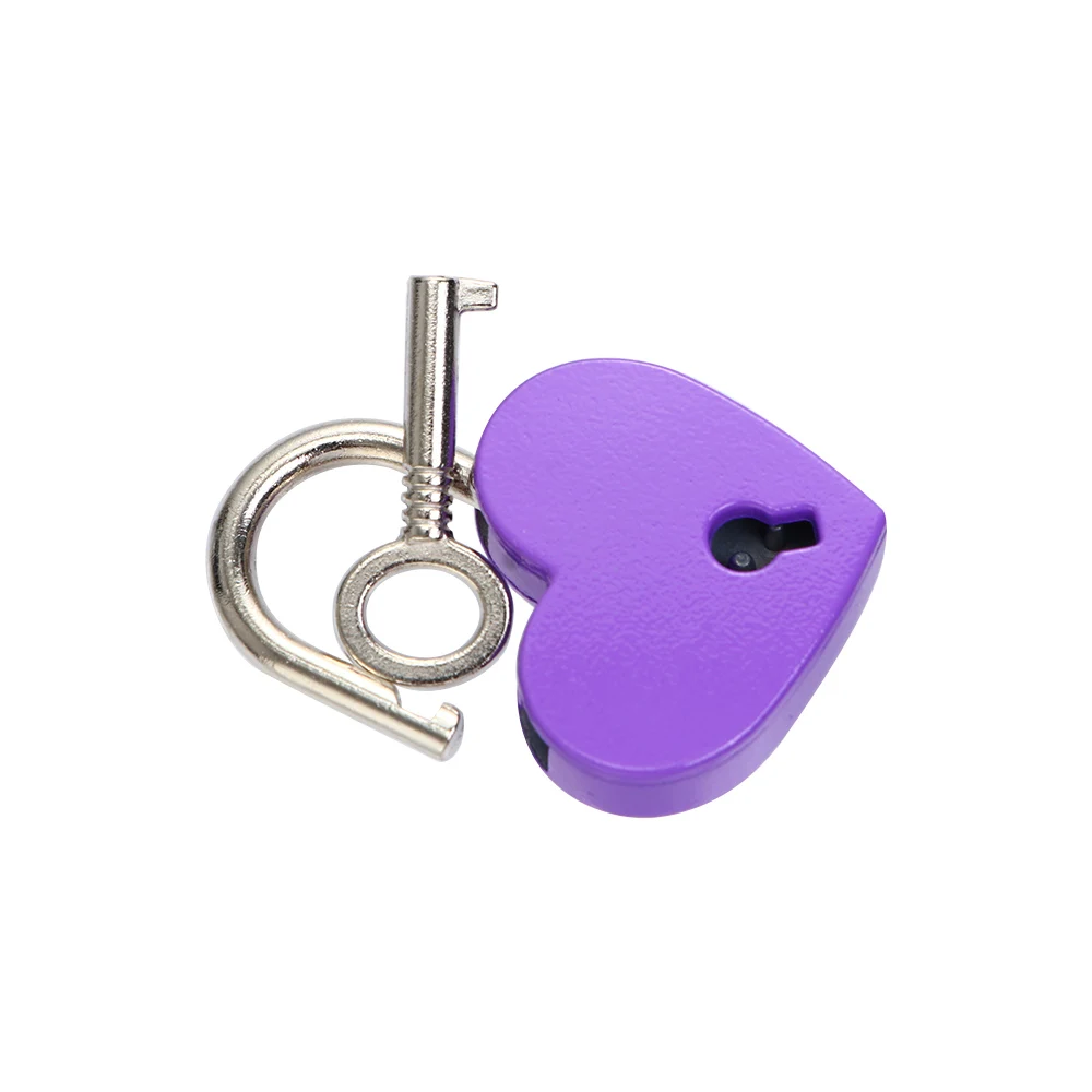 

Luggage Jewelry Box Zinc Alloy Wedding Heart Shape Mini Love Heart Lock Padlock Locks Hardware