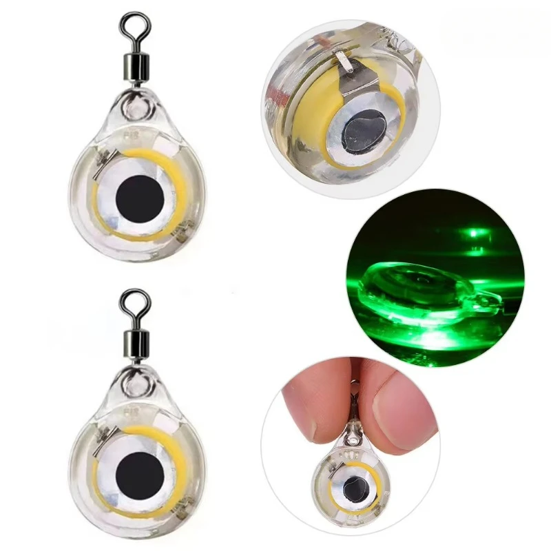 Mini Underwater Lure Fishs Light Collection Fish Light Night Fishing Waterproof LED Button Fish Gathering Light Все Для Рыбалки